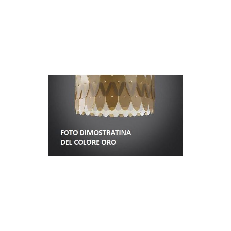 AMANDA S60 LAMPADARIO A SOSPENSIONE OVALE IN POLILUX MODERNO 5 COLORI MADE IN ITALY DI LINEA ZERO Linea Zero - Cristalensi Shop 