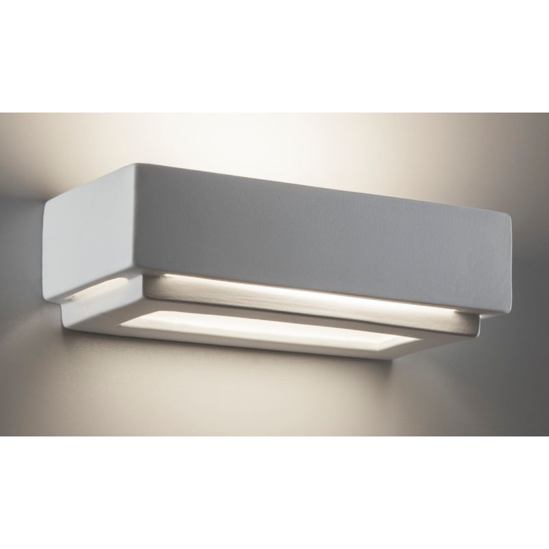 2340 LAMPADA A PARETE IN CERAMICA EFFETTO GESSO VERNICIABILE 9010 BELFIORE - Cristalensi Shop Online
