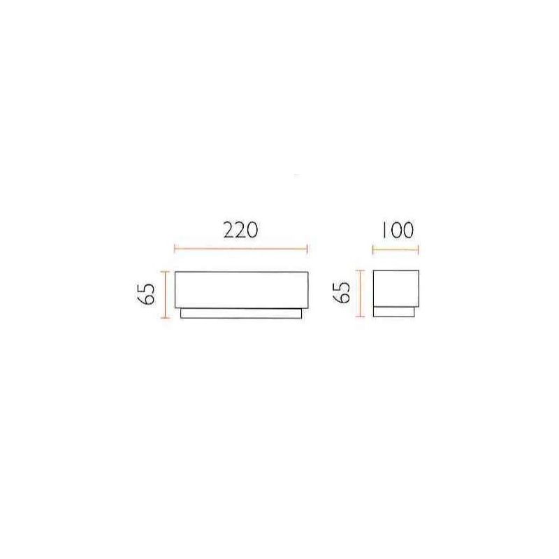 2340 LAMPADA A PARETE IN CERAMICA EFFETTO GESSO VERNICIABILE 9010 BELFIORE - Cristalensi Shop Online