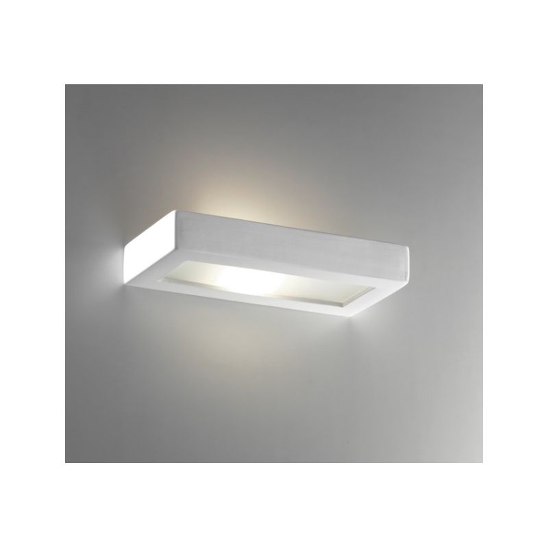 8284 BELFIORE APPLIQUE RETTANGOLARE VERNICIABILE CON VETRO 30 CM 9010 BELFIORE - Cristalensi Shop Online