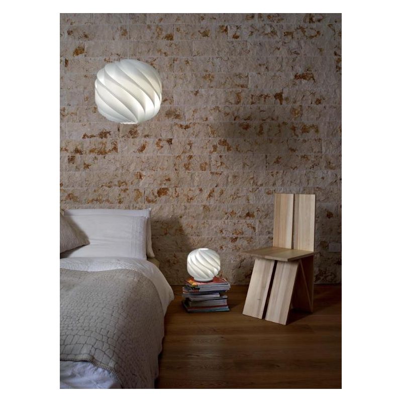 GLOBE LAMPADA DA TAVOLO DIAM CM 40 MODERNA IN POLILUX 6 COLORI CON BASE DI LINEA ZERO Linea Zero - Cristalensi Shop Online