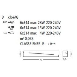 CLOE LAMPADA DA PARETE METALLO GRANDE GEA LUCE - Cristalensi Shop Online 2