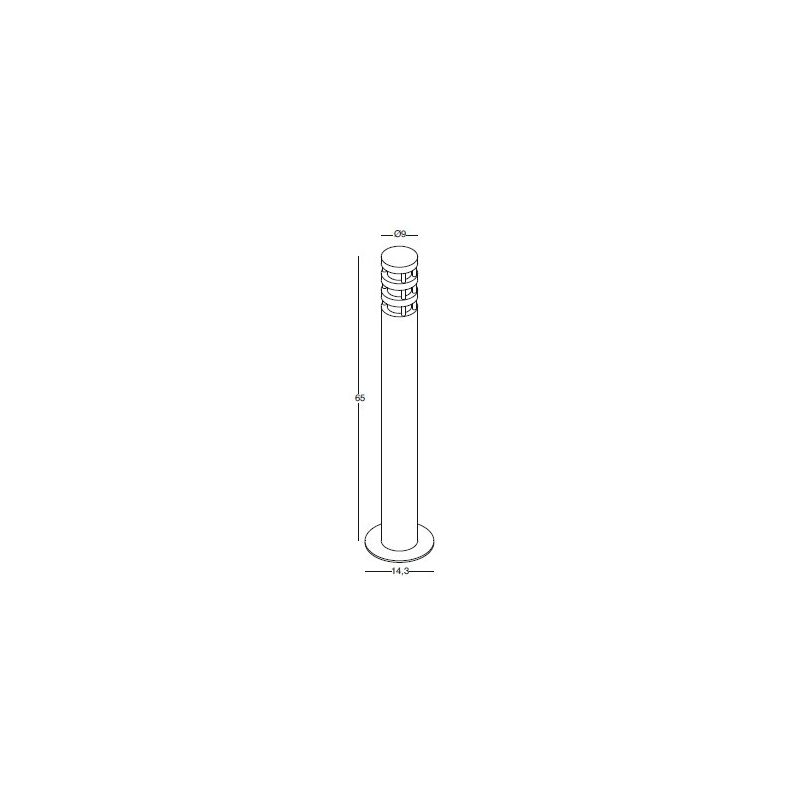 PALO PER ESTERNO IP54 ALTEZZA 65 CM IN ALLUMINIO O ANTRACITE DI GEA LUCE GEA LUCE - Cristalensi Shop Online