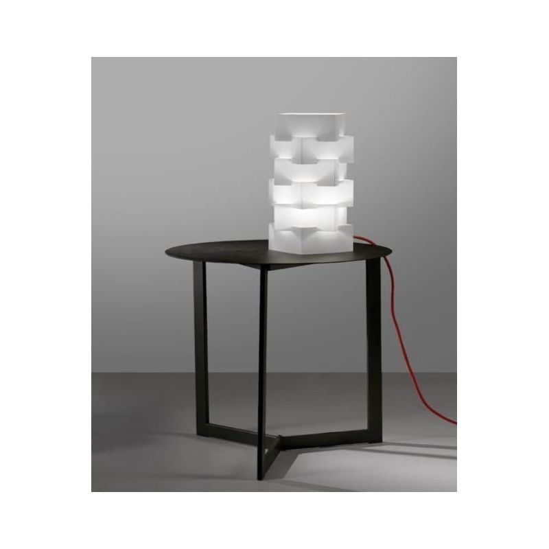 BUILDING LAMPADA DA TAVOLO ORIGINALE MODERNA IN POLILUX 5 COLORI MADE IN ITALY DI LINEA ZERO Linea Zero - Cristalensi Shop Onlin