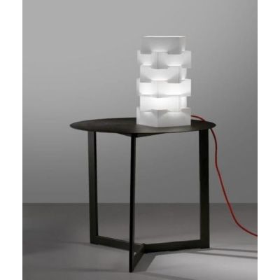 BUILDING LAMPADA DA TAVOLO ORIGINALE MODERNA IN POLILUX 5 COLORI MADE IN ITALY DI LINEA ZERO Linea Zero - Cristalensi Shop Onlin