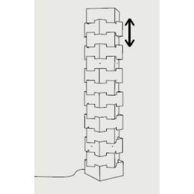 BUILDING PIANTANA ORIGINALE MODERNA IN POLILUX 5 COLORI MADE IN ITALY DI LINEA ZERO Linea Zero - Cristalensi Shop Online