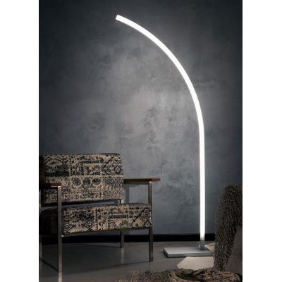 LAZER PIANTANA AD ARCO MODERNA LED 19W LUCE 3000K O 4000K BASE IN METALLO DELLA LINEA ZERO Linea Zero - Cristalensi Shop Online