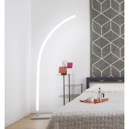 LAZER PIANTANA AD ARCO MODERNA LED 19W LUCE 3000K O 4000K BASE IN METACRILATO DELLA LINEA ZERO Linea Zero - Cristalensi Shop Onl