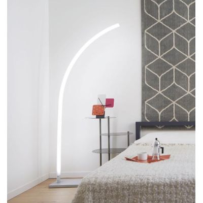 LAZER PIANTANA AD ARCO MODERNA LED 19W LUCE 3000K O 4000K BASE IN METACRILATO DELLA LINEA ZERO Linea Zero - Cristalensi Shop Onl