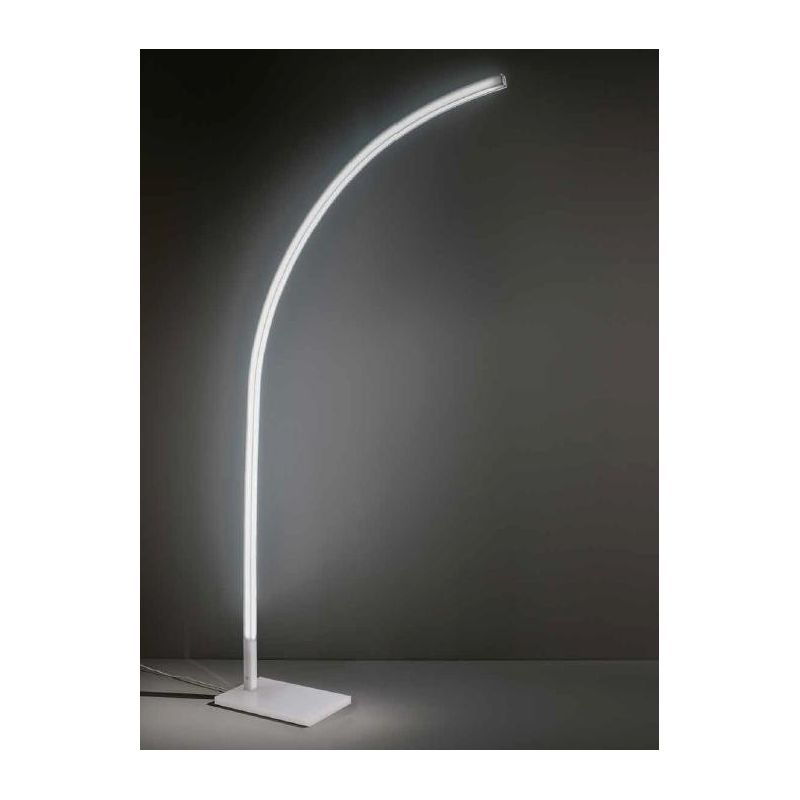 LAZER PIANTANA AD ARCO MODERNA LED 19W LUCE 3000K O 4000K BASE IN METACRILATO DELLA LINEA ZERO Linea Zero - Cristalensi Shop Onl