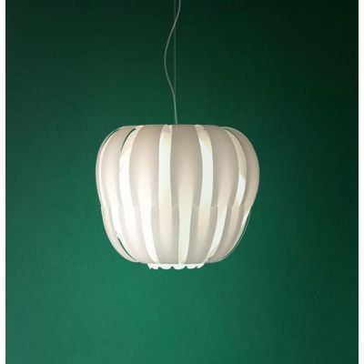 QUEEN SOSPENSIONE DA ESTERNI IP44 IN POLILUX BIANCO D29 CM DESIGN MODERNO DI LINEA ZERO Linea Zero - Cristalensi Shop Online