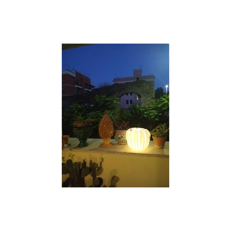 QUEEN LAMPADA DA TERRA D42 PER ESTERNI IP67 IN POLILUX BIANCO DESIGN MODERNO DI LINEA ZERO Linea Zero - Cristalensi Shop Online