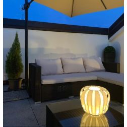 QUEEN LAMPADA DA TERRA D29 PER ESTERNI IP67 IN POLILUX BIANCO DESIGN MODERNO DI LINEA ZERO Linea Zero - Cristalensi Shop Online