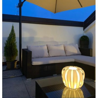 QUEEN LAMPADA DA TERRA D29 PER ESTERNI IP67 IN POLILUX BIANCO DESIGN MODERNO DI LINEA ZERO Linea Zero - Cristalensi Shop Online