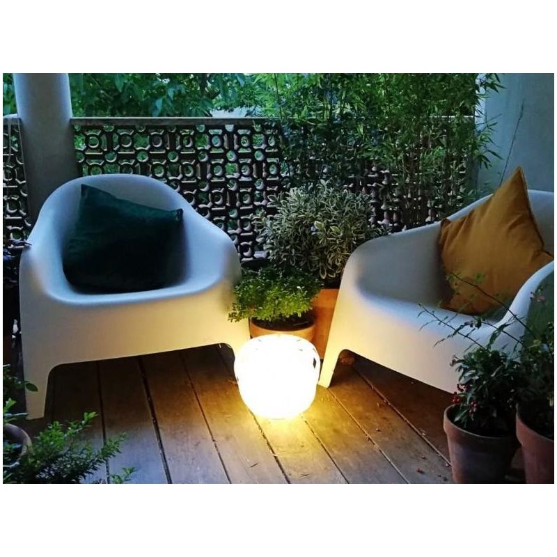 QUEEN LAMPADA DA TERRA D29 PER ESTERNI IP67 IN POLILUX BIANCO DESIGN MODERNO DI LINEA ZERO Linea Zero - Cristalensi Shop Online