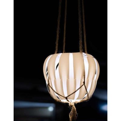 QUEEN LAMPADA A SOSPENSIONE D29 PER ESTERNI IP67 IN POLILUX BIANCO CON CORDA DI LINEA ZERO Linea Zero - Cristalensi Shop Online