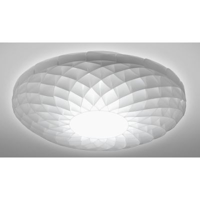 DALIA GRANDE PLAFONIERA MODERNA D98 IN POLILUX 5 COLORI ATTACCO GX53 MADE IN ITALY DI LINEA ZERO Linea Zero - Cristalensi Shop O