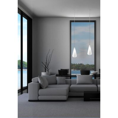 CALLE SOSPENSIONE SINGOLA IN POLILUX BIANCO DESIGN MODERNO DELLA LINEA ZERO MADE IN ITALY Linea Zero - Cristalensi Shop Online