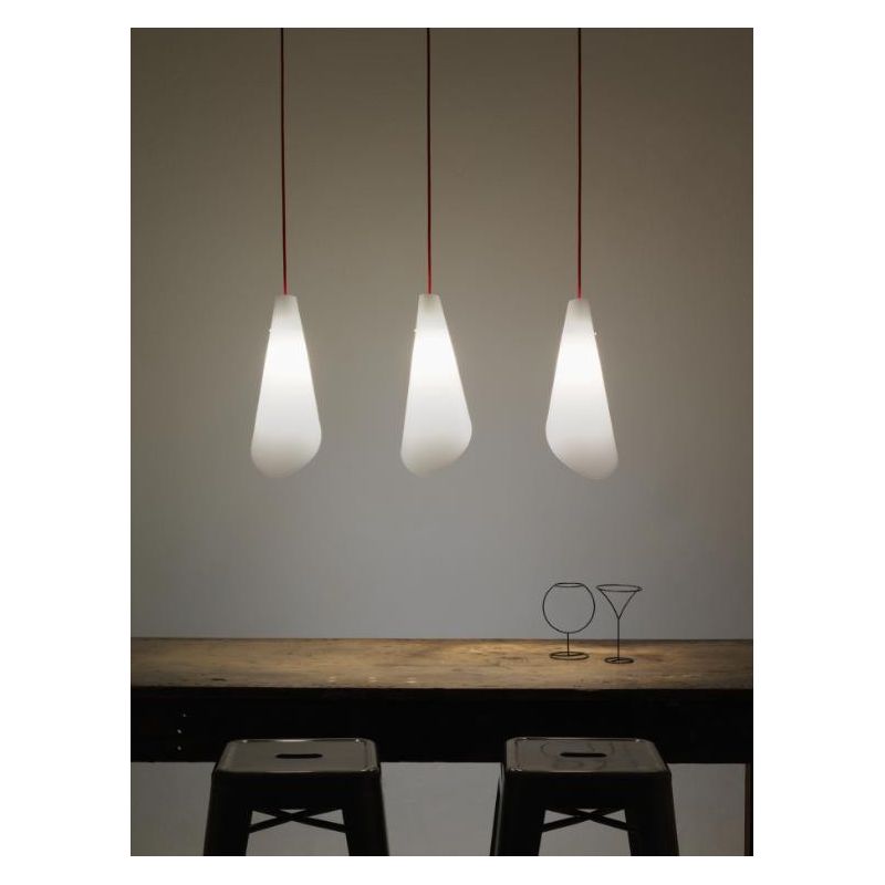 CALLE SOSPENSIONE SINGOLA IN POLILUX BIANCO DESIGN MODERNO DELLA LINEA ZERO MADE IN ITALY Linea Zero - Cristalensi Shop Online