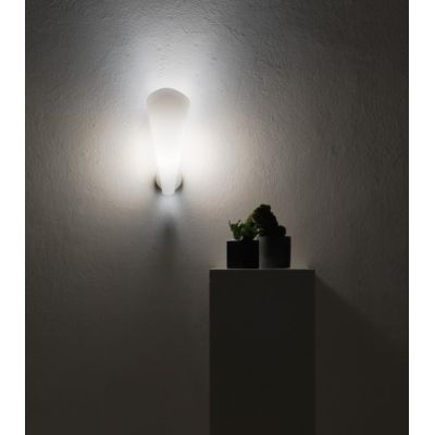 CALLE APPLIQUE CONICA MODERNA IN POLILUX BIANCO DELLA LINEA ZERO MADE IN ITALY Linea Zero - Cristalensi Shop Online