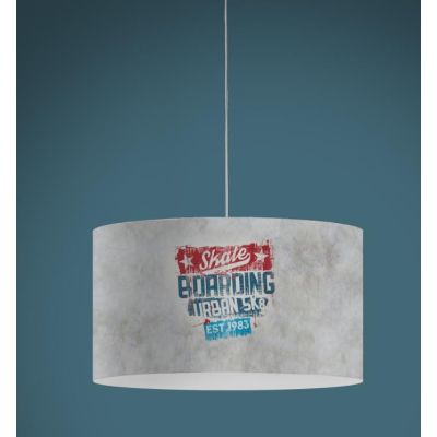 DECOLIGHT LAMPADARIO A SOSPENSIONE D40 IN POLILUX CON 7 SIMPATICHE STAMPE DELLA LINEA ZERO Linea Zero - Cristalensi Shop Online