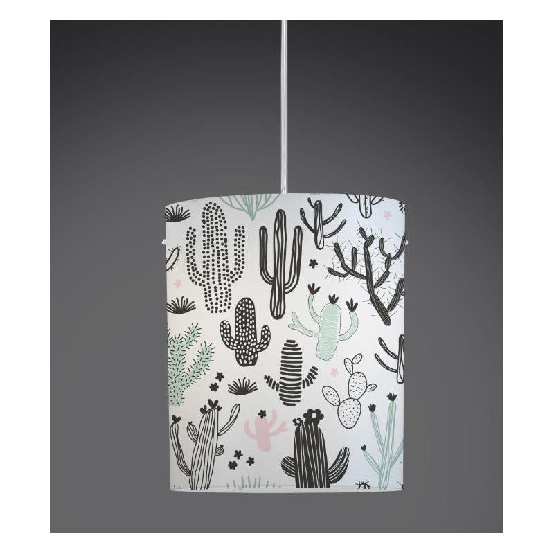 DECOLIGHT SOSPENSIONE CON 7 SIMPATICHE STAMPE DIAMETRO CM 27 IN POLILUX DELLA LINEA ZERO Linea Zero - Cristalensi Shop Online