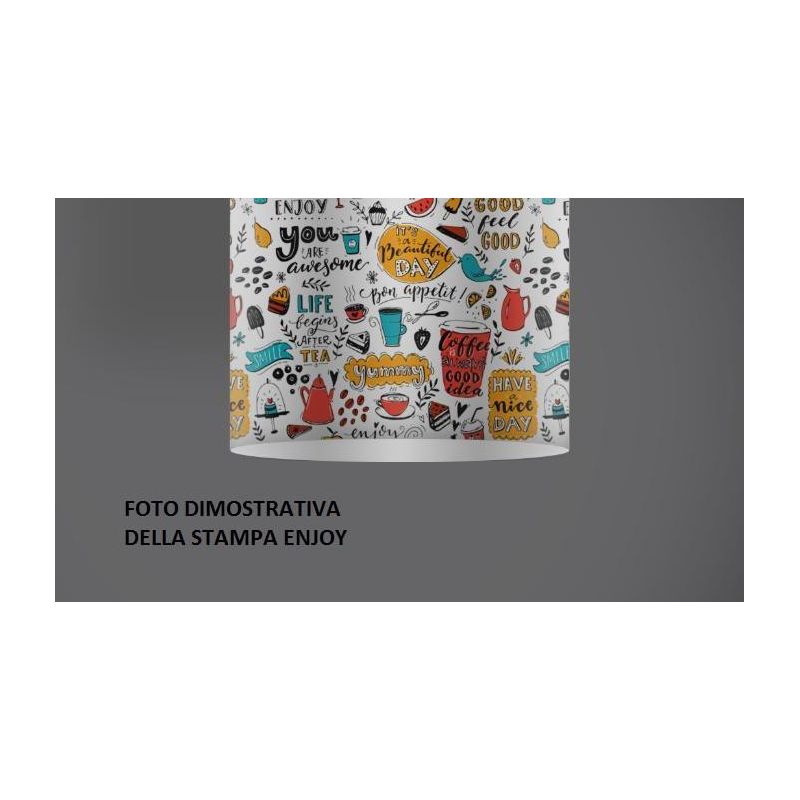 DECOLIGHT LAMPADA DA TAVOLO IN 7 SIMPATICHE STAMPE IN POLILUX DESIGN MODERNO DELLA LINEA ZERO Linea Zero - Cristalensi Shop Onli