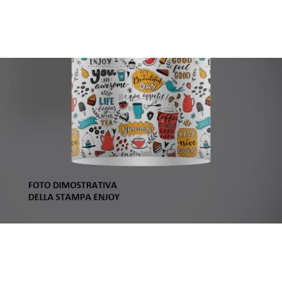 DECOLIGHT PIANTANA IN POLILUX CON 7 SIMPATICHE STAMPE DESIGN MODERNO DELLA LINEA ZERO Linea Zero - Cristalensi Shop Online