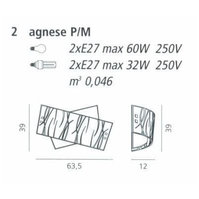 AGNESE LAMPADA DA SOFFITTO IN VETRO MEDIA DI GEA LUCE SERIGRAFATA BIANCA GEA LUCE - Cristalensi Shop Online