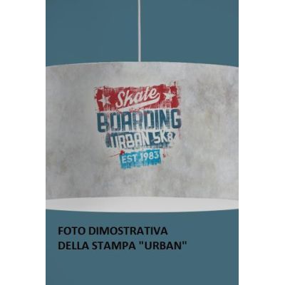 DECOLIGHT PIANTANA IN POLILUX CON 7 SIMPATICHE STAMPE COMPLETA DI BASE MODERNA DELLA LINEA ZERO Linea Zero - Cristalensi Shop On