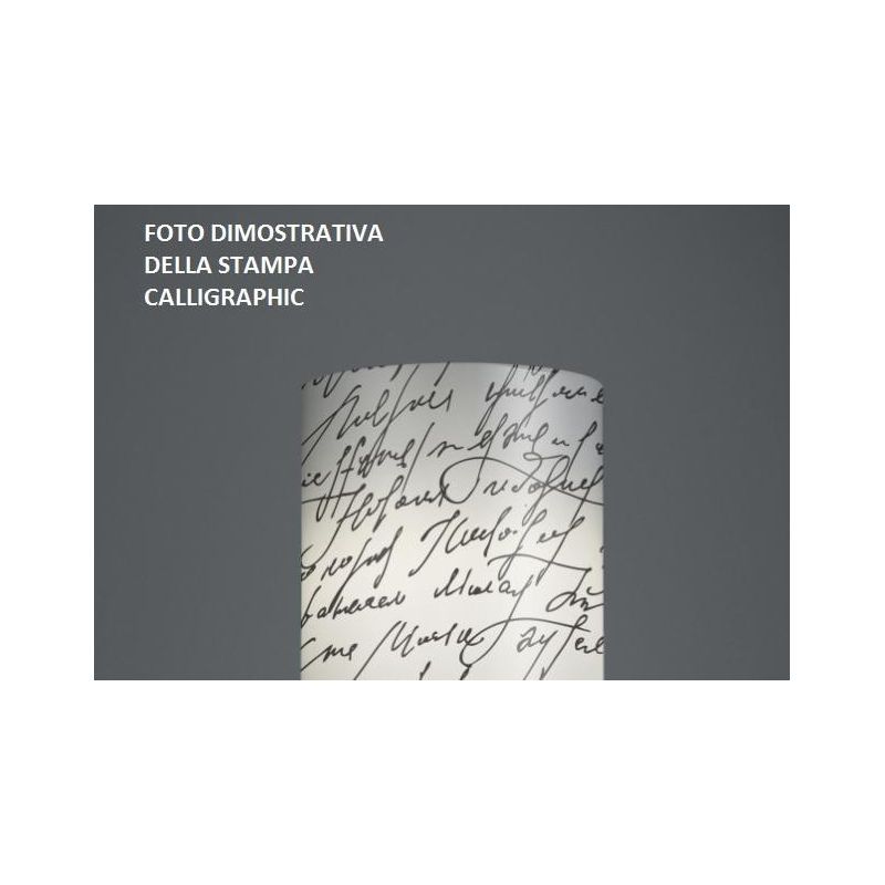 DECOLIGHT PIANTANA IN POLILUX CON 7 SIMPATICHE STAMPE COMPLETA DI BASE MODERNA DELLA LINEA ZERO Linea Zero - Cristalensi Shop On