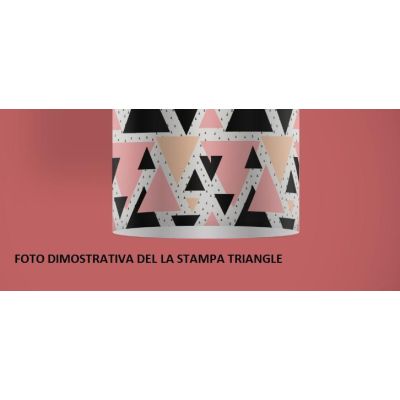 DECOLIGHT PIANTANA IN POLILUX CON 7 SIMPATICHE STAMPE COMPLETA DI BASE MODERNA DELLA LINEA ZERO Linea Zero - Cristalensi Shop On