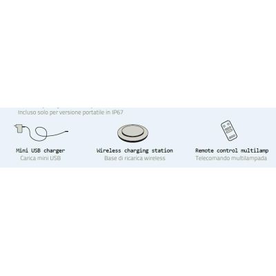 TAM TAM LAMPADA DA TERRA D28 PER ESTERNI IP67 IN POLILUX BIANCO DESIGN MODERNO DI LINEA ZERO Linea Zero - Cristalensi Shop Onlin