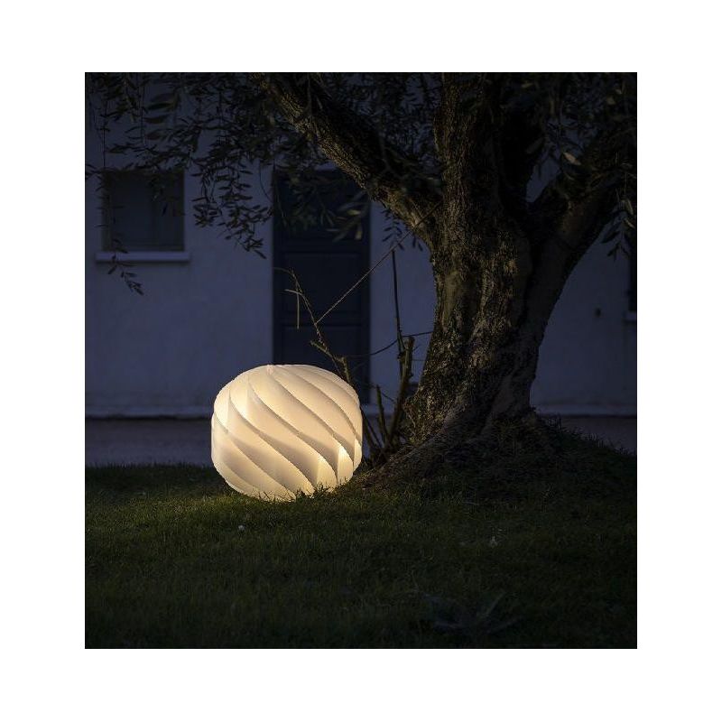 GLOBE LAMPADA DA TERRA D40 PER ESTERNI IP67 IN POLILUX BIANCO DESIGN MODERNO DI LINEA ZERO Linea Zero - Cristalensi Shop Online