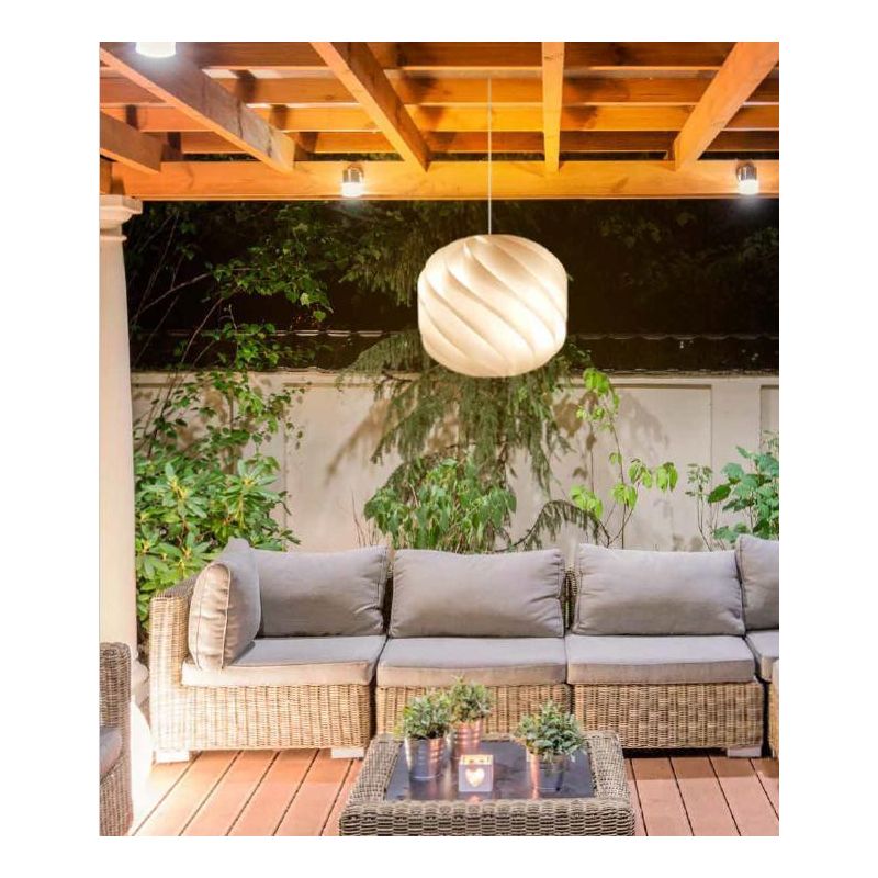 GLOBE PICCOLA SOSPENSIONE DA ESTERNI IP44 IN POLILUX BIANCO D25 CM DESIGN MODERNO DI LINEA ZERO Linea Zero - Cristalensi Shop On