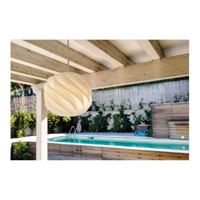 GLOBE PICCOLA SOSPENSIONE DA ESTERNI IP44 IN POLILUX BIANCO D25 CM DESIGN MODERNO DI LINEA ZERO Linea Zero - Cristalensi Shop On