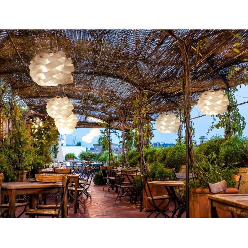 CLOUD SOSPENSIONE DA ESTERNI IP44 IN POLILUX BIANCO D40 DESIGN MODERNO DI LINEA ZERO Linea Zero - Cristalensi Shop Online