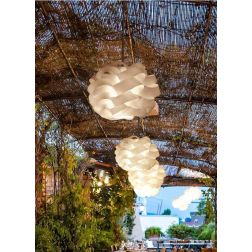 CLOUD SOSPENSIONE DA ESTERNI IP44 IN POLILUX BIANCO D40 DESIGN MODERNO DI LINEA ZERO Linea Zero - Cristalensi Shop Online