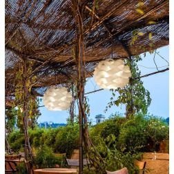 CLOUD SOSPENSIONE DA ESTERNI IP44 IN POLILUX BIANCO D28 DESIGN MODERNO DI LINEA ZERO Linea Zero - Cristalensi Shop Online