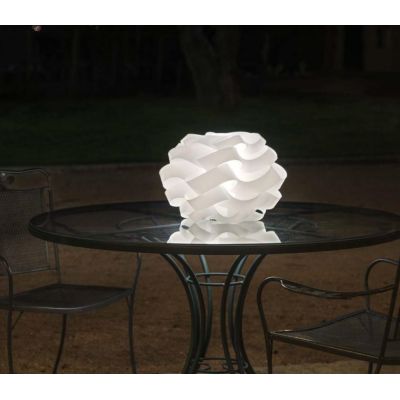 CLOUD LAMPADA DA TAVOLO D40 DA ESTERNI IP67 IN POLILUX BIANCO DESIGN MODERNO DI LINEA ZERO Linea Zero - Cristalensi Shop Online