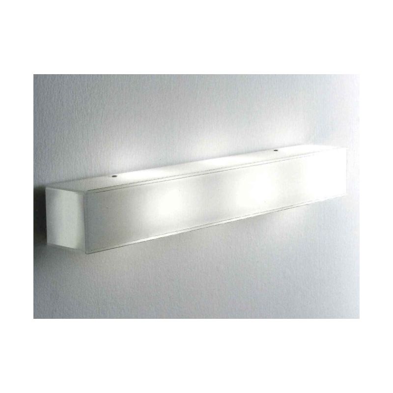 CUBIC PARETE/SOFFITTO LAMPADA IN VETRO BIANCO LATTE LUCIDO 3XE27 Illuminando - Cristalensi Shop Online