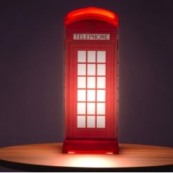 RED PHONE BOX LAMPADA DA TAVOLO IN POLILUX STILE INGLESE PER CAMERETTE BIMBI DI LINEA ZERO Linea Zero - Cristalensi Shop Online 2
