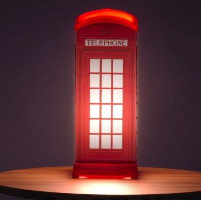 RED PHONE BOX LAMPADA DA TAVOLO IN POLILUX STILE INGLESE PER CAMERETTE BIMBI DI LINEA ZERO Linea Zero - Cristalensi Shop Online