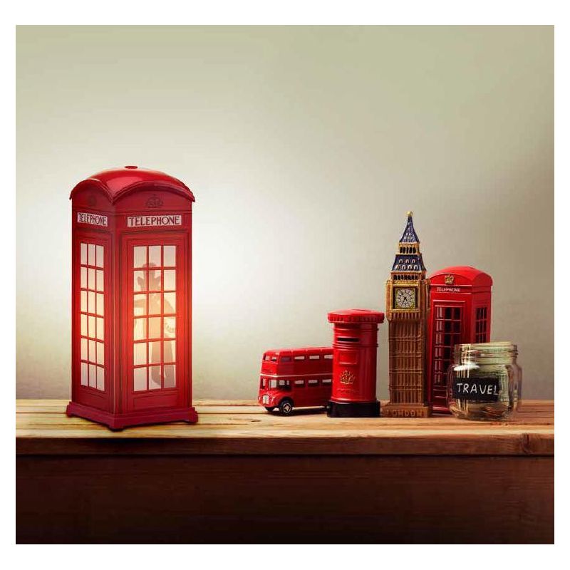RED PHONE BOX LAMPADA DA TAVOLO IN POLILUX STILE INGLESE PER CAMERETTE BIMBI DI LINEA ZERO Linea Zero - Cristalensi Shop Online
