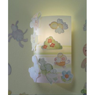 ANIMAL FARM APPLIQUE DA BAMBINI IN POLILUX COLORATO CON CLIP DECORATIVE DI LINEA ZERO Linea Zero - Cristalensi Shop Online