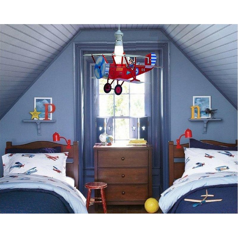 BIPLANO SOSPENSIONE DA BAMBINI IN POLILUX ROSSO O BLU DI LINEA ZERO MADE IN ITALY Linea Zero - Cristalensi Shop Online