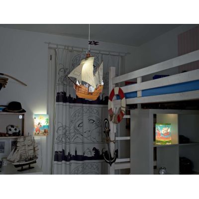 VELIERO PIRATI SOSPENSIONE SIMPATICA PER BAMBINI IN POLILUX DI LINEA ZERO MADE IN ITALY Linea Zero - Cristalensi Shop Online