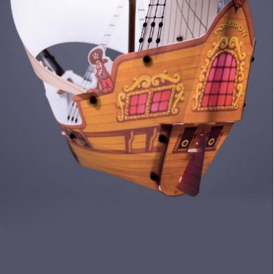 VELIERO PIRATI SOSPENSIONE SIMPATICA PER BAMBINI IN POLILUX DI LINEA ZERO MADE IN ITALY Linea Zero - Cristalensi Shop Online