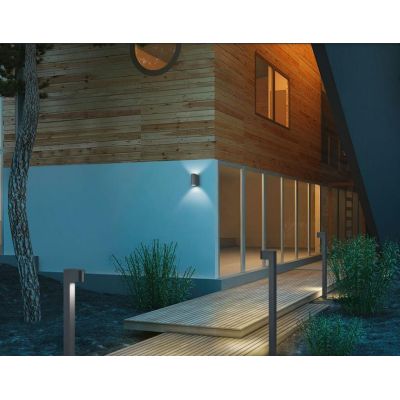 ROYA APPLIQUE A CILINDRO PER ESTERNI IP44 BIEMISSIONE DI LUCE 3 COLORI ATTACCO 2XGU10 TRIO LIGHTING - Cristalensi Shop Online