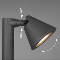 KAVERI FARETTO DA ESTERNI ORIENTABILE IP44 MODERNO COLORE ANTRACITE CON ATTACCO GU10 TRIO LIGHTING - Cristalensi Shop Online 2